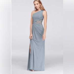 David’s Bridal One-Shoulder Lace Dress